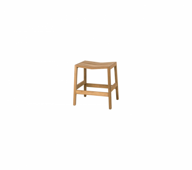 Flip pall stapelbar - teak