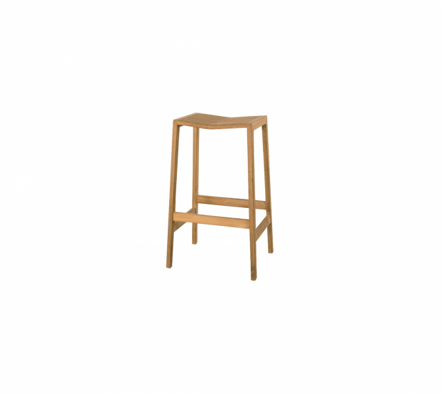 Flip barstol stapelbar - teak