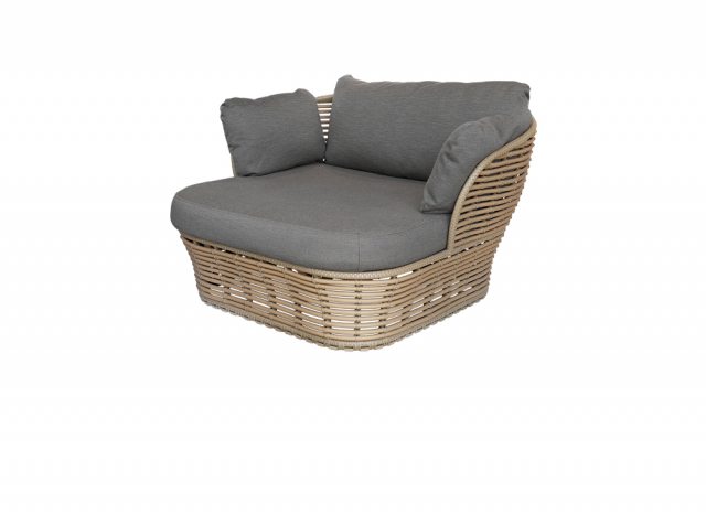 Basket loungestol – natural