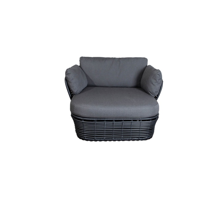 Basket lounge stol - graphite
