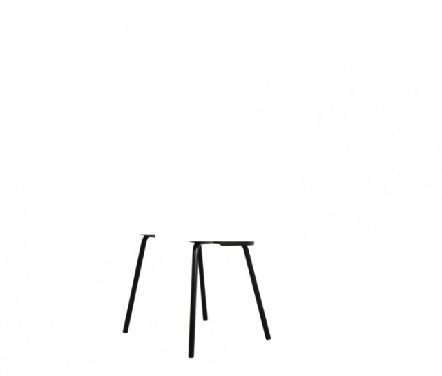 Choice stolsunderrede m/ 4 ben - black varmgalvaniserat stål