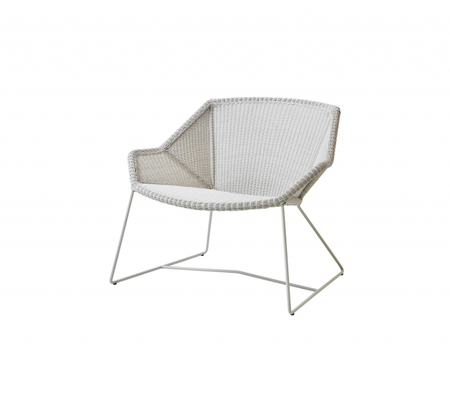 Breeze loungestol - white grey