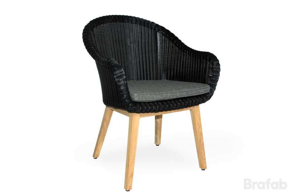 Beverly Frame Stol - Sort/grå pude