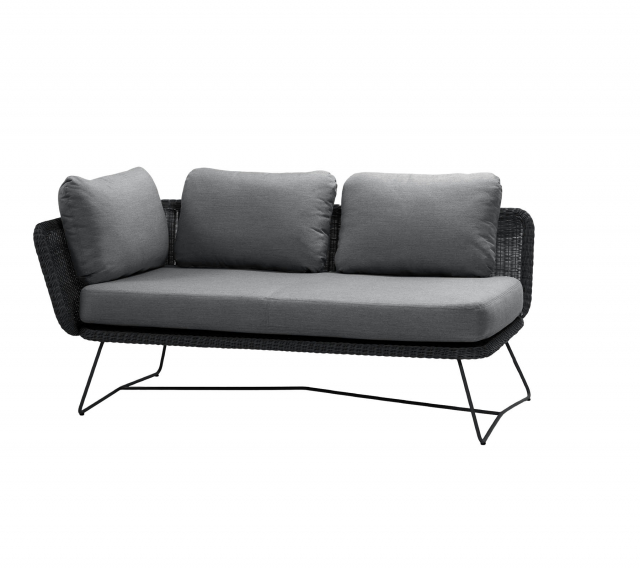 Horizon modulsofa højre - sort/grå