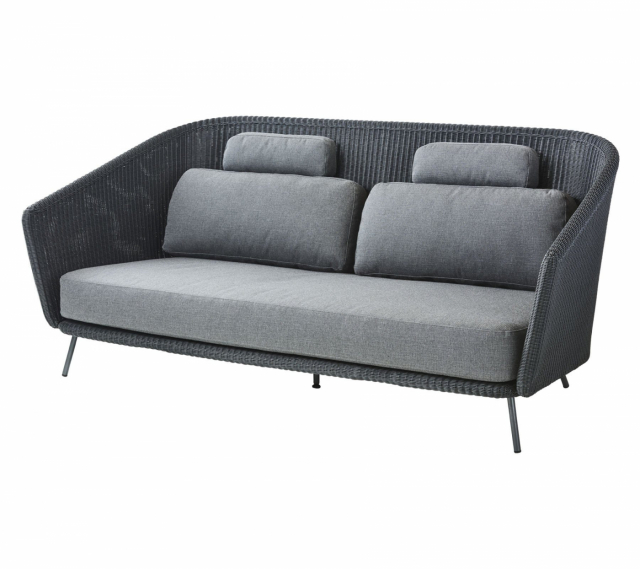 Mega 2-sits soffa - grey ram