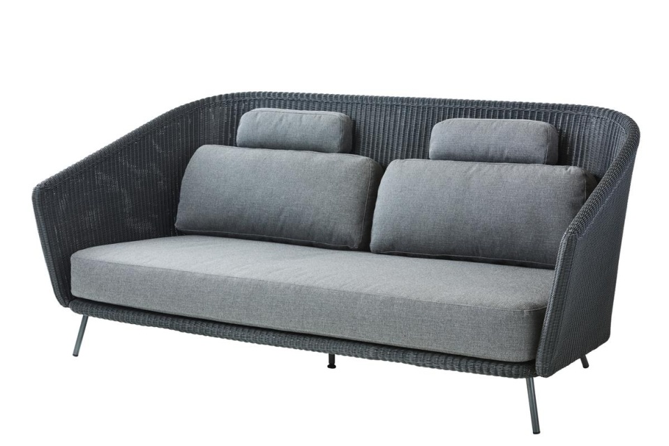 Mega 2-sits sofa SoftTouch - graphite ram