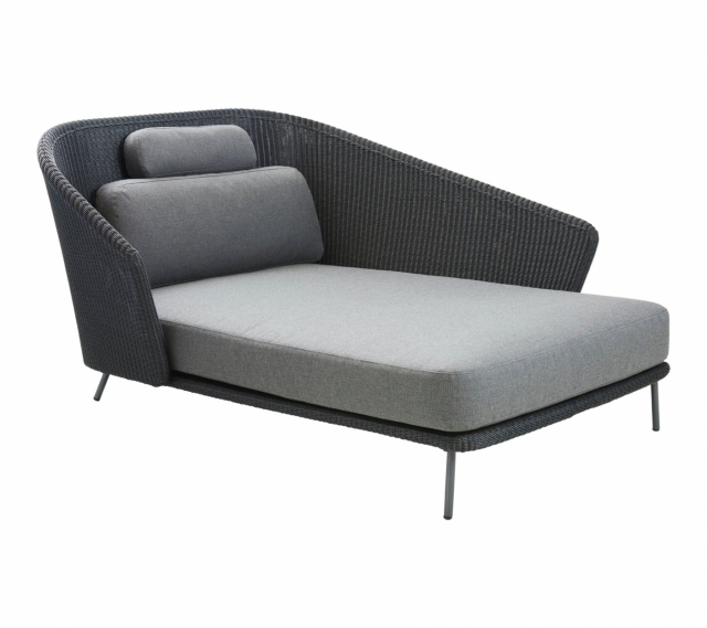 Mega daybed vänster - grey ram