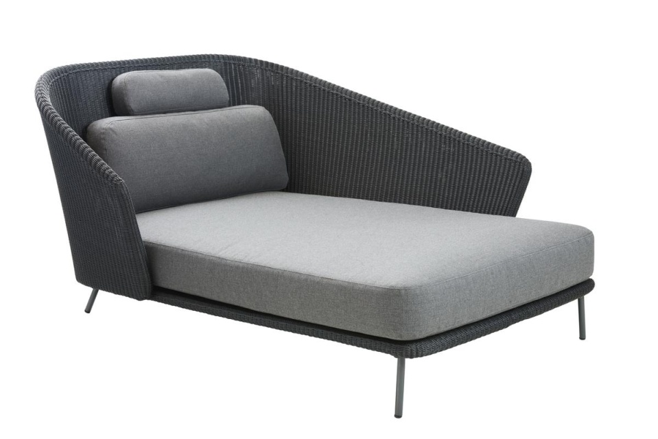 Mega daybed vänster - graphite ram