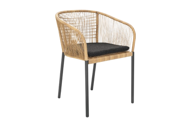 Delta lænestol - antracit/natur//bamse sort hynde