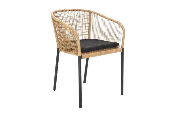 Delta lænestol - sort/natur//bamse sort hynde