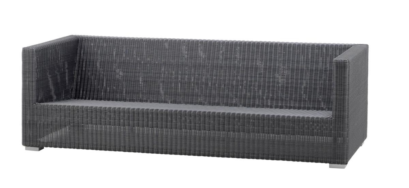 Chester 3-personers sofa - graphite