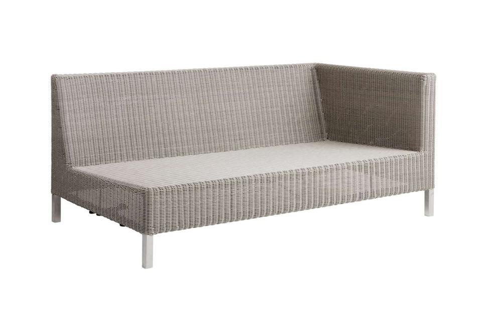 Connect 2-personers modulsofa venstre - taupe