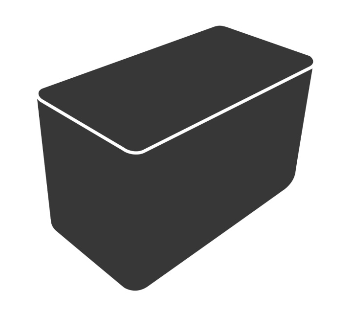 Cover 12: 2-sits soffa/schäslong/bänk/solstol/ - black