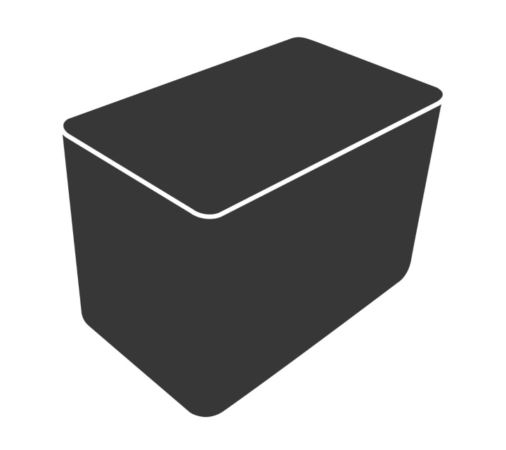 Cover 14: Mega 2-sits soffa/Mega daybed - black