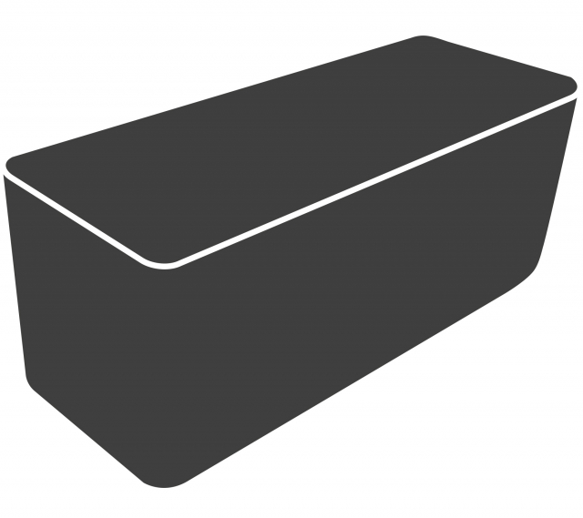 Cover 17: Drop köks u/teak vägg - black