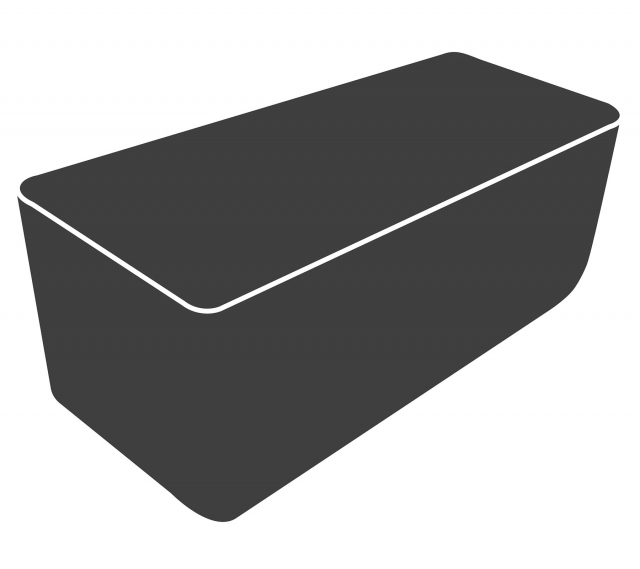 Cover 24: 2-sits soffa (Basket/Capture)/Basket - black