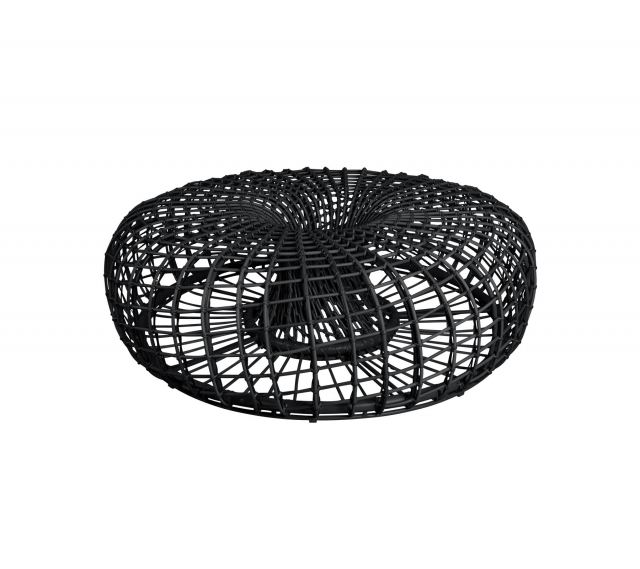 Nest soffbord/fotpall stor - lava grey