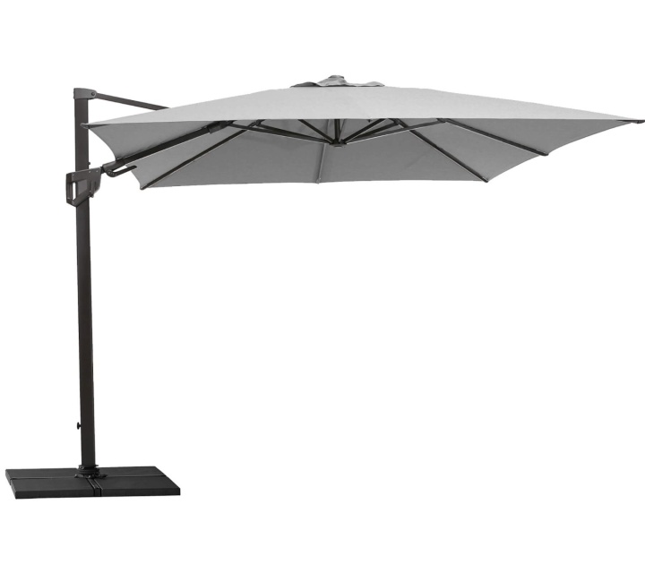 Hyde luxe tilt parasol 3x3 m - grey