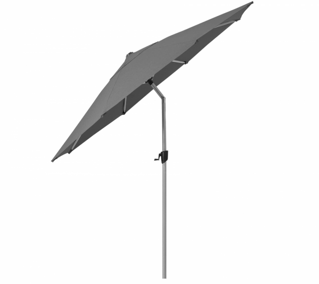 Sunshade parasol m/tilt Ø 3 m - silver mat/antracite