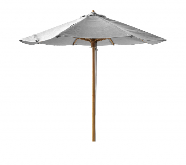 Classic parasol m/ dragsnöre Ø 24 m - teak pole
