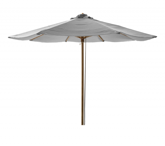 Classic parasol m/ dragsnöre Ø 3 m - teak pole