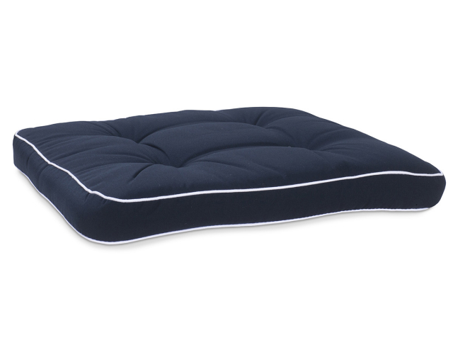 Sædehynde 49x53 cm - blå/hvid