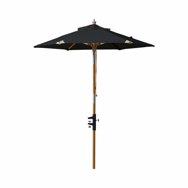 Altanparasol Ø 1,8 m - sort/teak