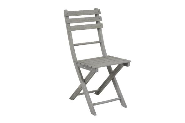 Bruton spisestol sammenklappelig - grå
