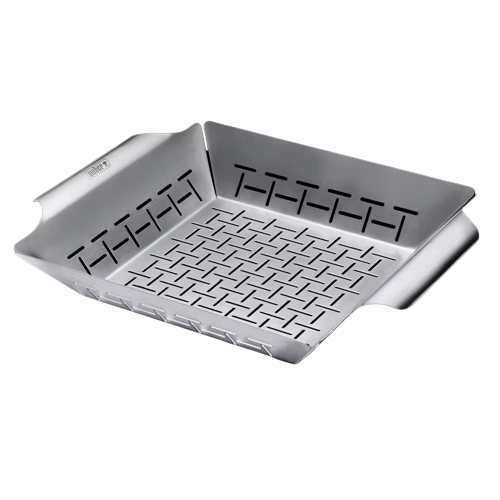 Deluxe Grillkorg - Stor  - stainless steel