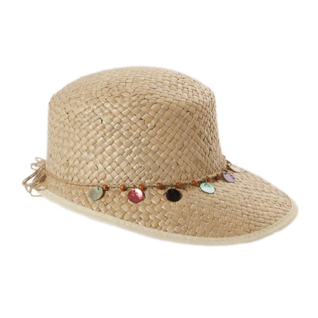 Stråhat damer - natur/multi