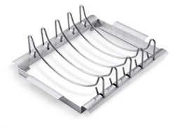 Deluxe Revbensställ/Stekhållare - stainless steel