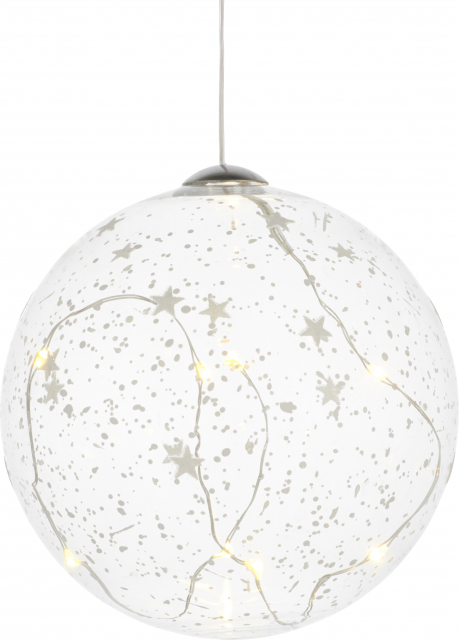 Romantisk led -kula - hvid