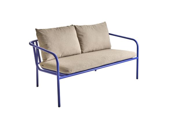 Bendt 2-personers sofa - indigo/bamse beige hynde