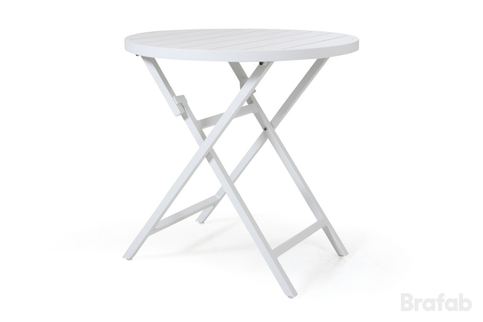 Wilkie foldbart cafébord Ø 72 H73 cm - hvid