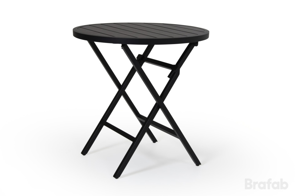 Wilkie foldbart cafébord Ø 72 H73 cm- mat sort