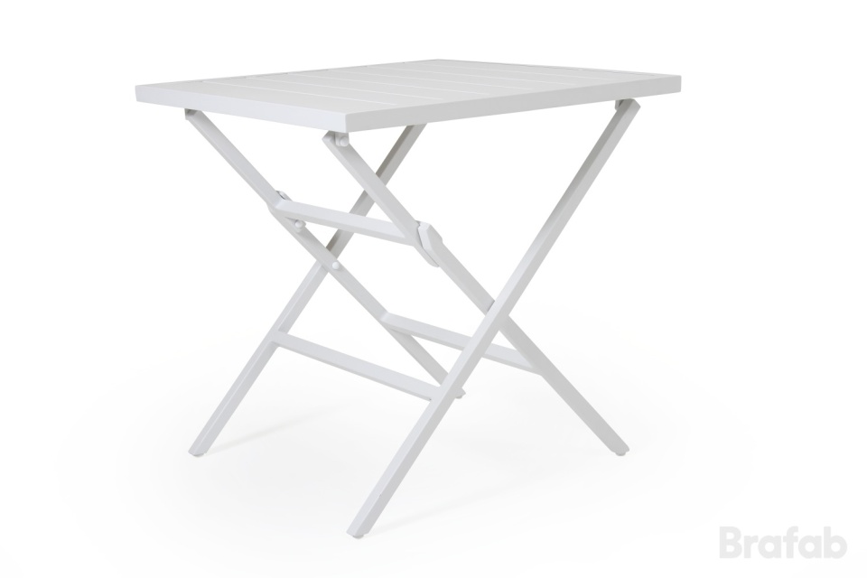 Wilkie foldbart cafébord 72x72x73 cm - hvid