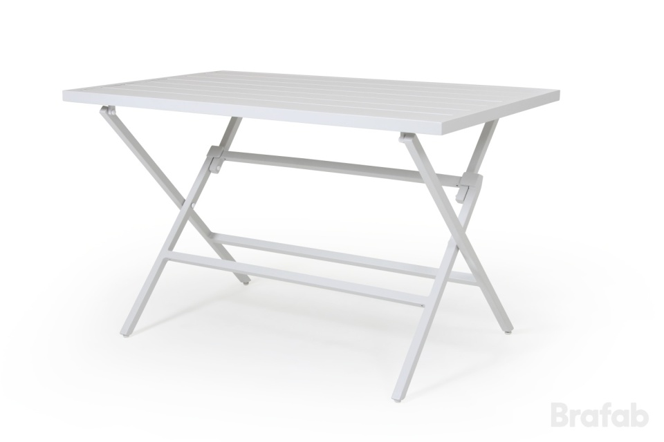 Wilkie foldbart cafébord 120x72x73 cm - hvid
