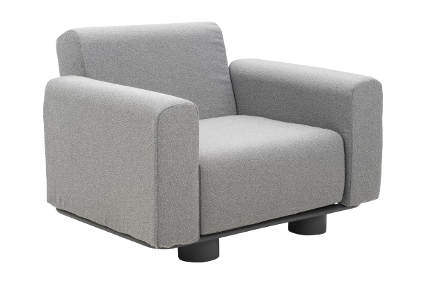 Bolster lænestol - antracit/teddy grey