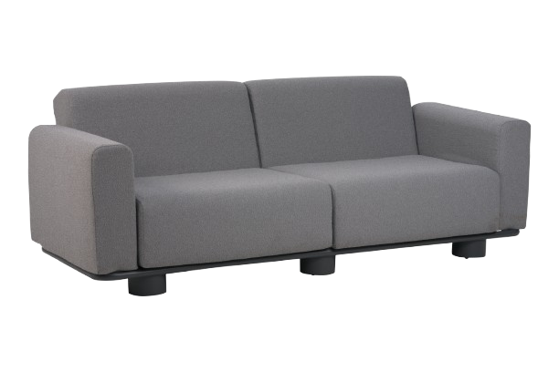 Bolster 2,5-personers sofa - antracit/teddy grey