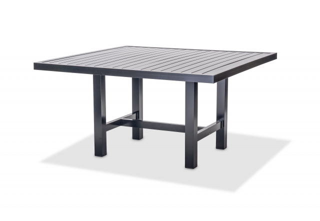 Bord aluminium 124x122 cm - sort