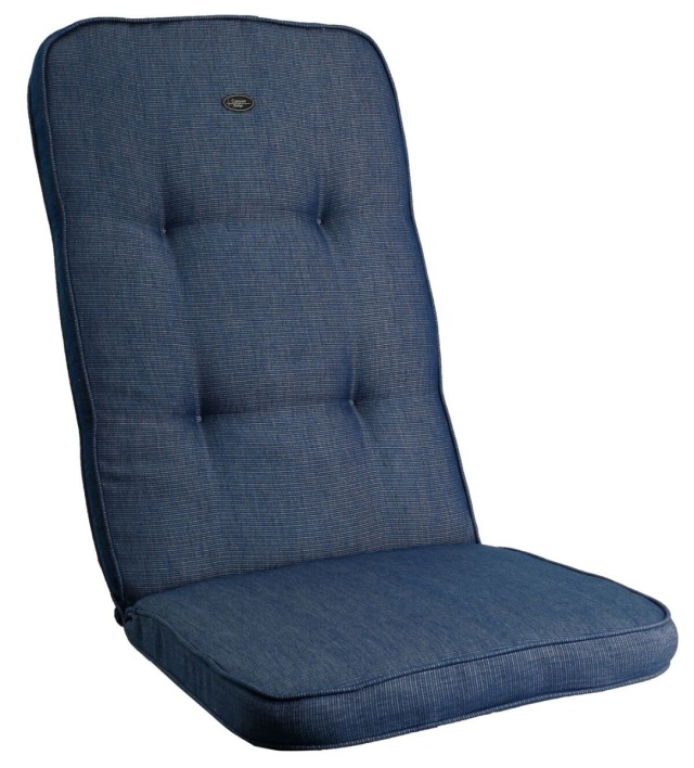 Positionsdynen Canyon Soft, boxsyet - blå struktur