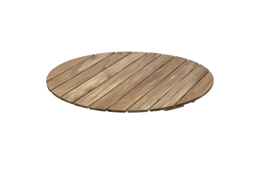 Bordpladen Ø100 cm - ubehandlet teak