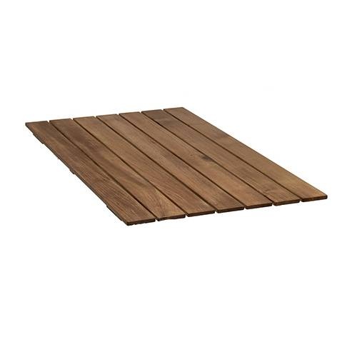 Bordpladen 120x70 cm - ubehandlet teak