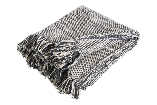 Fortore plaid - gråmeleret