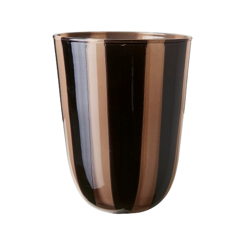 Cirkus fyrfadsstage, M - sort/beige