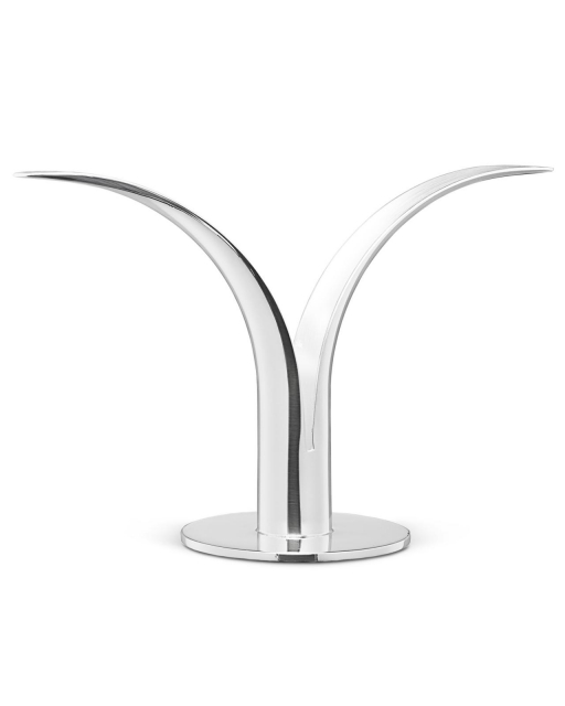 Lilje lysestage - sølv