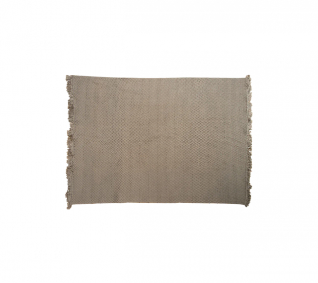 Knit tæppe 240x170 cm - dark sand