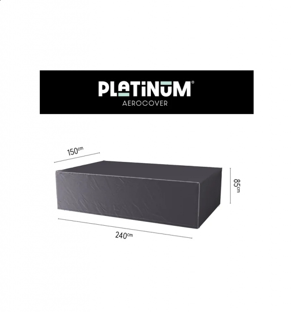 Møbelovertræk spisegruppe 240x150 H 85 cm - antracit