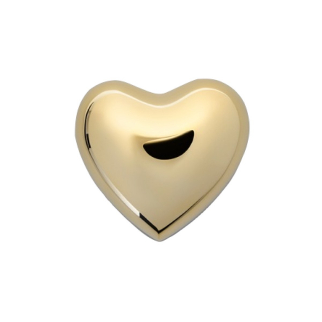 Hjerte, stort - messing