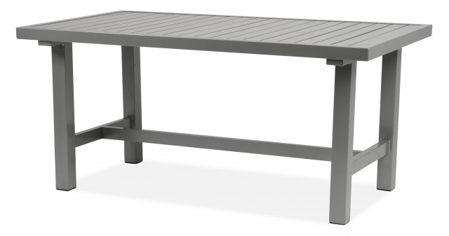 Bord aluminium 142x80 cm - grå